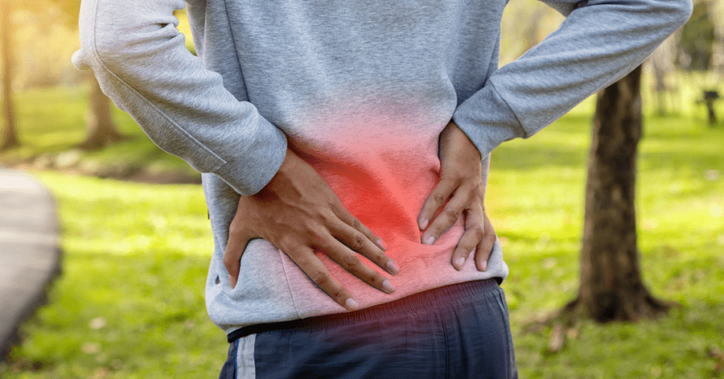 Male with Back Pain